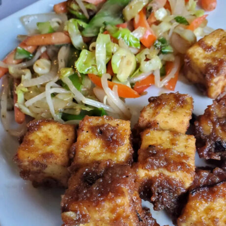 Chinese Tofu Peanut Stir-Fry